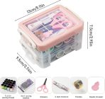 🧵 طقم خياطة احترافي متكامل – 28 قطعة في صندوق منظم - الصورة 3